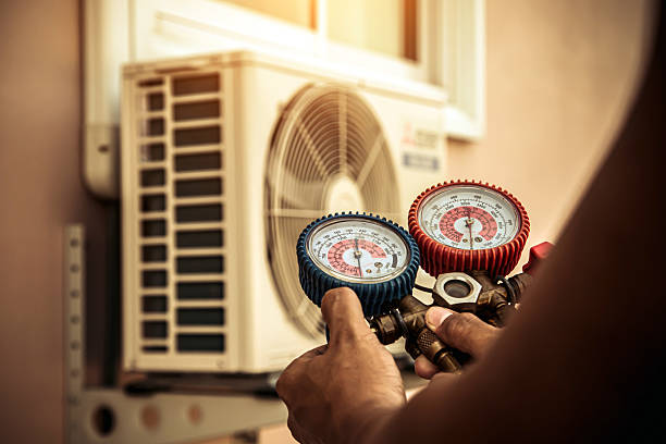 Professional Air Conditioning Service technician working in Suffolk, VA